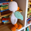 Kép 3/5 - Kézzel horgolt, bababarát alvós kacsa