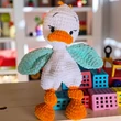 Kép 4/5 - Kézzel horgolt, bababarát alvós kacsa
