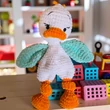 Kép 4/5 - Kézzel horgolt, bababarát alvós kacsa