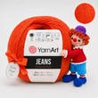 Kép 1/2 - YarnArt Jeans amigurumi fonal - 85 - Kadmium narancs
