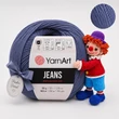 Kép 1/2 - YarnArt Jeans amigurumi fonal - 68 - Farmer kék
