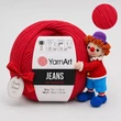 Kép 1/2 - YarnArt Jeans amigurumi fonal - 90 - Tűzpiros