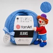 Kép 1/2 - YarnArt Jeans amigurumi fonal - 17 Fajansz kék -