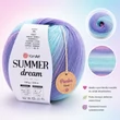 Kép 1/2 - YarnArt Summer Dream 4302 - Levendula-türkiz álom