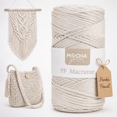 Makramé 3 mm poliészter fonal
