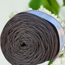4 mm makramé - zsinórfonal - sötétbarna –
