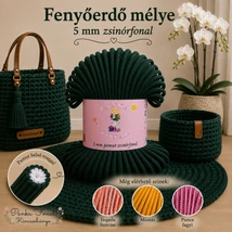 5 mm zsinórfonal - Fenyőerdő mélye - Panka -