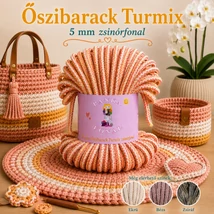 5 mm zsinórfonal Őszibarack turmix színben - Panka -
