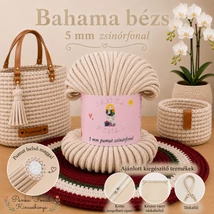 5 mm zsinórfonal Bahama bézs - Panka -
