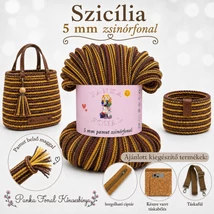 5 mm zsinórfonal Szicília színben - Panka -