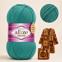 Alize Cotton Gold Jáde zöld - 610 -