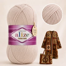 Alize Cotton Gold Kávéhab - 314 -