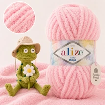Alize Softy Mega - 185 - Cukorka rózsaszín