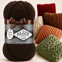 Alize Superlana Maxi Sötétbarna - 26 -