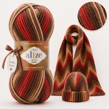 Alize Superlana Maxi Batik 7802 - Vulkán