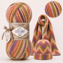 Alize Superlana Maxi Batik 8027 - Szivárvány