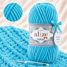 Alize Velluto Türkizkék - 16 -