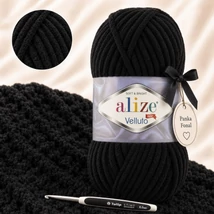Alize Velluto Fekete - 60 -