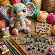 3D színes biztonsági szem amigurumihoz (25 mm) - 5 pár/csomag