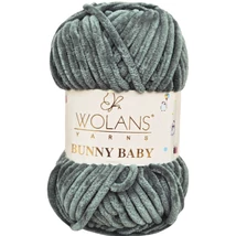 Wolans Bunny Baby zsenília, plüss fonal  Agave zöld színű 100-79