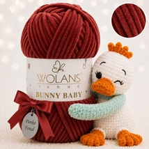 Wolans Bunny Baby zsenília, plüss fonal Vörös róka színű 100-73