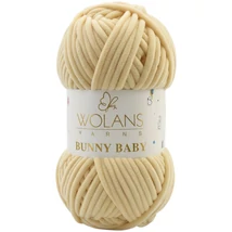 Wolans Bunny Baby zsenília, plüss fonal  Kekszpuszi színű 100-80