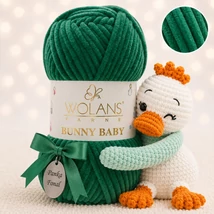 Wolans Bunny Baby zsenília, plüss fonal  Nyuszifű színű 100-86