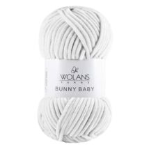 Hófehérke színű Bunny Baby fonal