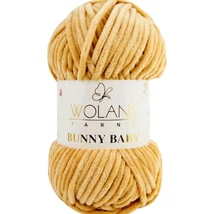 Wolans Bunny Baby zsenília, plüss fonal  Búza barna színű 100-18