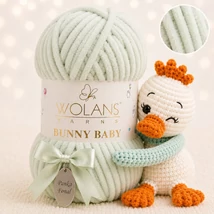 Wolans Bunny Baby zsenília, plüss fonal Mandula színű 100-03