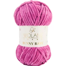 Wolans Bunny Baby zsenília, plüss fonal  Mályva színű 100-22