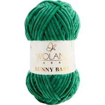 Wolans Bunny Baby zsenília, plüss fonal  Karácsony zöld színű 100-26