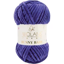 Wolans Bunny Baby zsenília, plüss fonal  Püspöklila színű 100-16