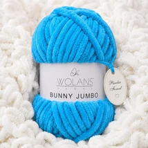 Bunny Home Jumbo plüssfonal, zsenília fonal - Türkizkék - 200-12