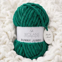 Bunny Home Jumbo plüssfonal, zsenília fonal - Karácsonyzöld - 200-26