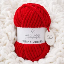 Bunny Home Jumbo plüssfonal, zsenília fonal - Piros - 200-08