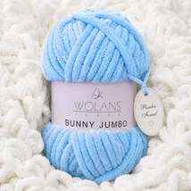 Bunny Home Jumbo plüssfonal, zsenília fonal - Babakék - 200-11