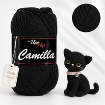 Vlna-Hep Camilla fonal - 8001 - Fekete