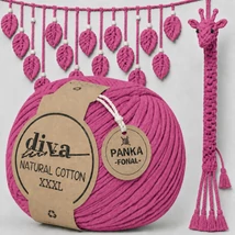 Fésülhető makramé fonal - Pink -