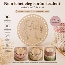 Nem lehet elég korán kezdeni :-) horgolható fa alap
