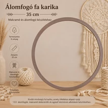 Fa karika, álomfogó 35 cm