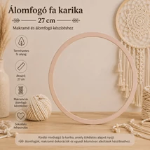 Fa karika, álomfogó 27 cm