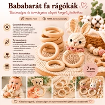 Fa rágóka 7 cm ( külső méret )