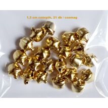 1,3 cm arany csörgő ( 20 db / csomag )