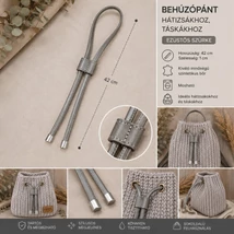 Behúzópánt hátizsákhoz - ezüstös szürke -