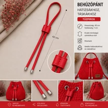 Behúzópánt - tűzpiros színben -