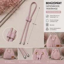 Behúzópánt hátizsákhoz - púder rózsaszín -