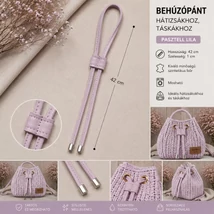 Behúzópánt hátizsákhoz - pasztell lila -