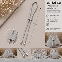 Behúzópánt hátizsákhoz - galamb szürke -