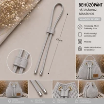 Behúzópánt hátizsákhoz - galamb szürke -
